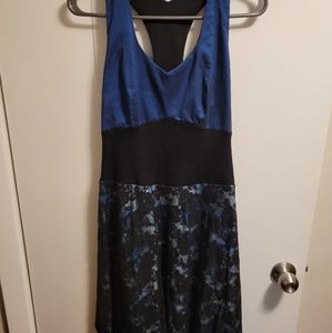 2/$25 Gorgeous Y2K mixed textile dress small